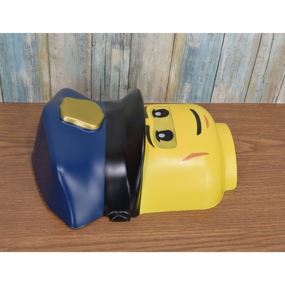 LEGO Police Officer Mask Minifigure Head Halloween Costume Disguise NWOT - Picture 3 of 7